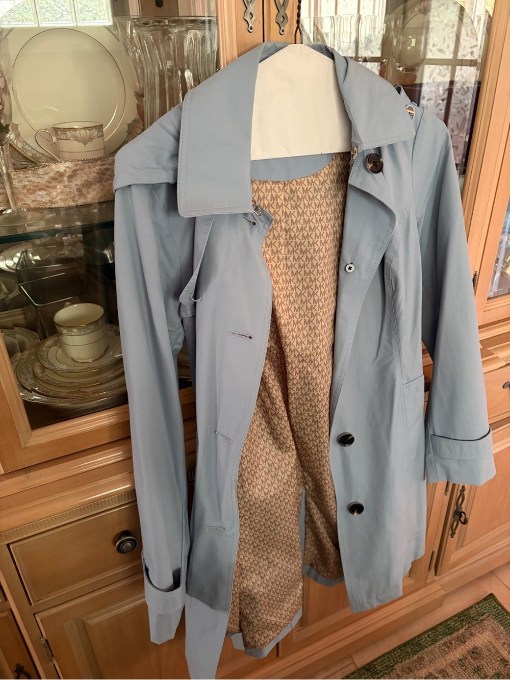 Michael Kors - Light Blue Trench Coat - Small.